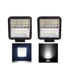 Luzes impermeáveis difundidas do trabalho do diodo emissor de luz do quadrado, luzes do trabalho do caminhão do diodo emissor de luz 126w