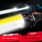 Diodo emissor de luz Chip Bi Laser Headlight Bulbs da motocicleta, faróis do raio laser 5500K