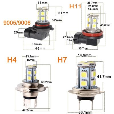 o diodo emissor de luz do carro 700lm enevoa ampolas