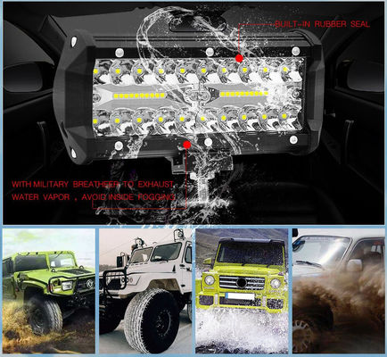 barras de luz Offroad impermeáveis do diodo emissor de luz 6000lm de 120W 40pcs