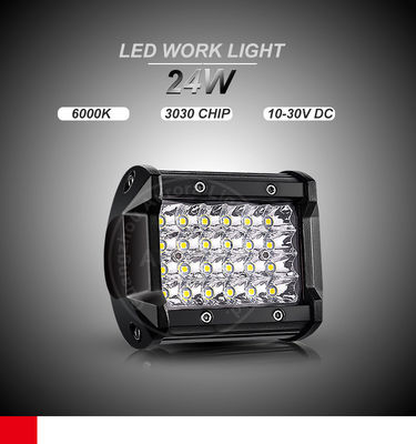 Barras de luz Offroad do diodo emissor de luz das empilhadeiras 4x4 24000lm da fileira do quadrilátero mini