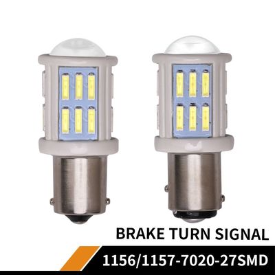 Ampolas da cauda do diodo emissor de luz 27SMD 1156 S25, luzes de pisca-pisca 864lm