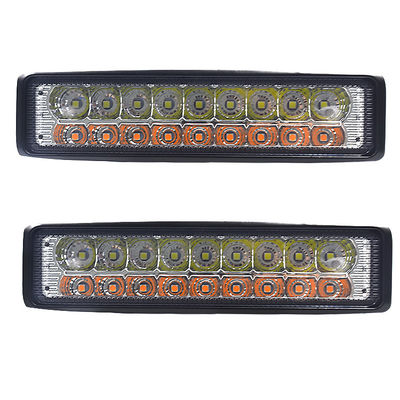 IP67 2 o trabalho do carro da fileira 18pcs 54W ilumina a cor dupla