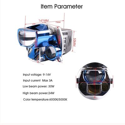 Bulbos do farol do laser de 2,5 polegadas