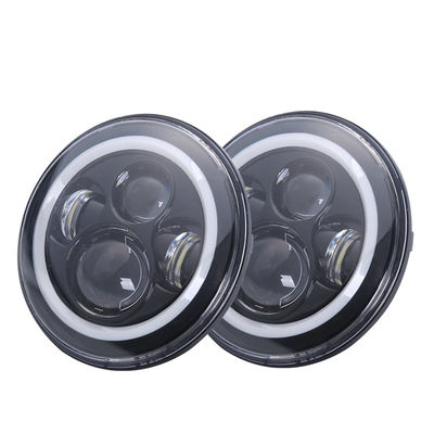 45W 7 polegada Land rover Angel Eye Ring Light, luzes do halo do RGB para caminhões