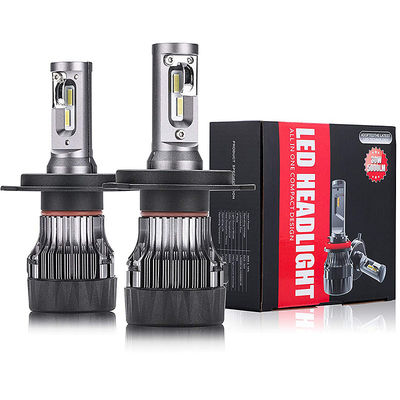 O auto tamanho pequeno 10000LM 60W Mini Car Led Headlight M1 H4 do sistema de iluminação conduziu o farol 6500K