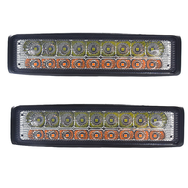 IP67 2 o trabalho do carro da fileira 18pcs 54W ilumina a cor dupla