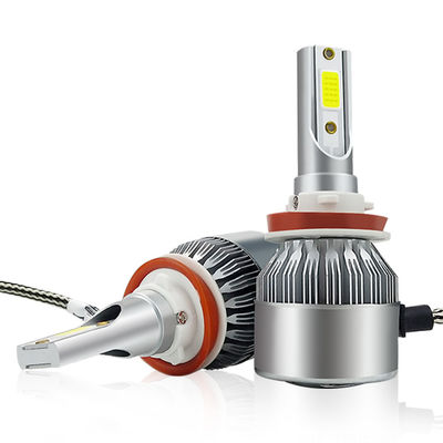 36W 3800LM C6 conduziu auto faróis do farol H3 H4 H7 H11 com microplaquetas da ESPIGA