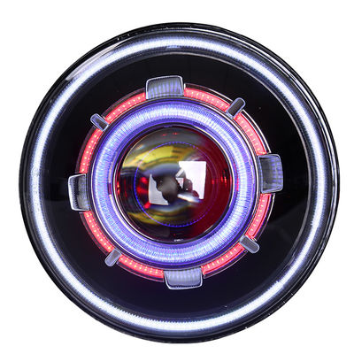 7 polegadas em volta dos faróis do halo do olho do demônio do diodo emissor de luz para Jeep Wrangler